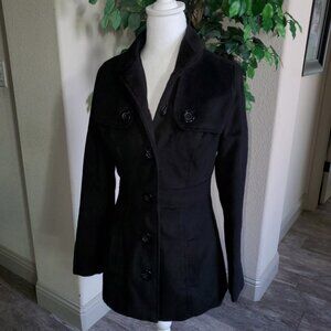 Mine Black Pea Coat